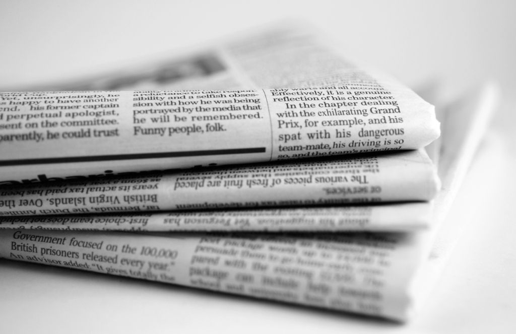 Newspapers as traditional printed media