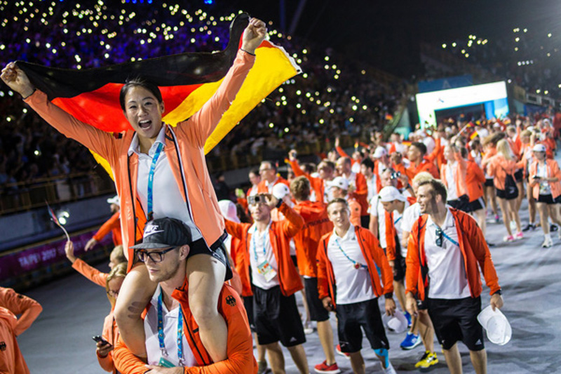 German team at the Taipei Summer Universiade