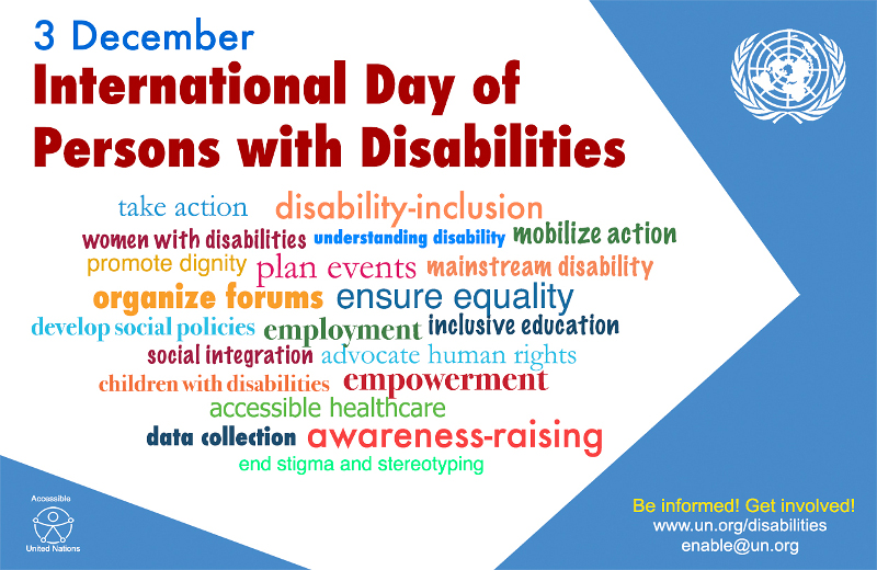 Poster for the International Day of Persons with Disabilities