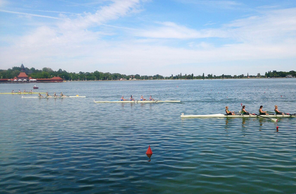 University rowing races staterd on Lake Palic