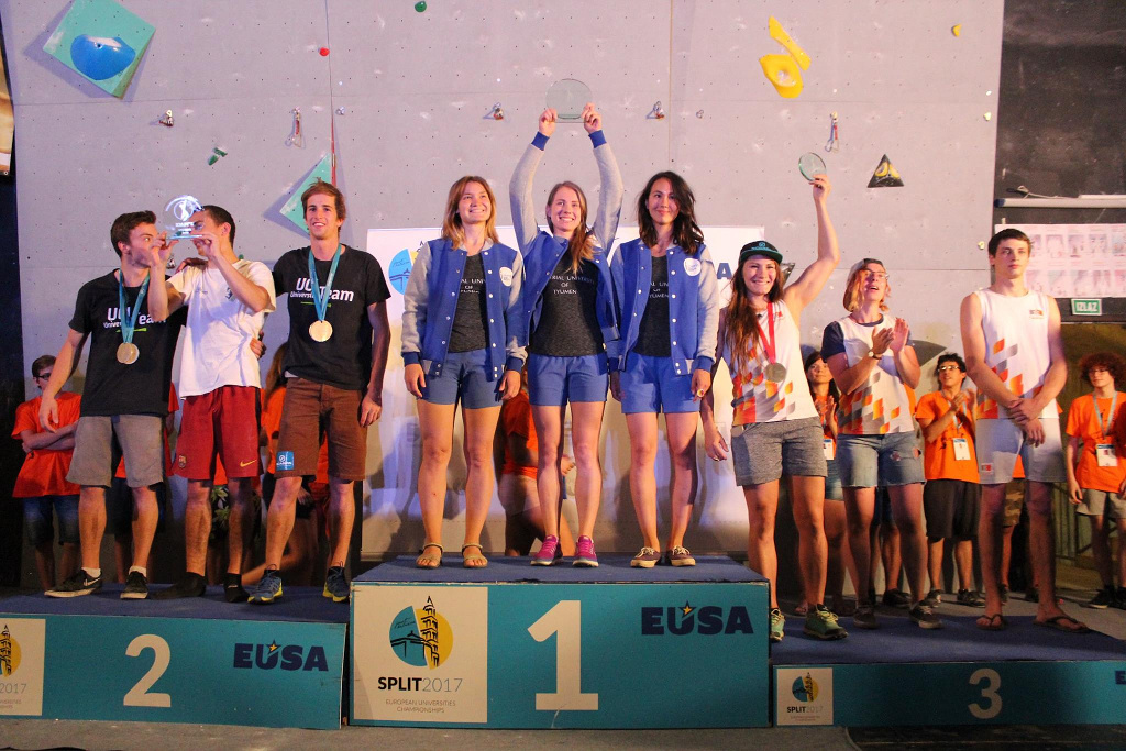 University team medallists