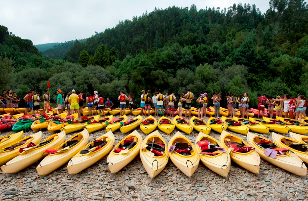 Canoeing as one of the activities of Experimenta programme