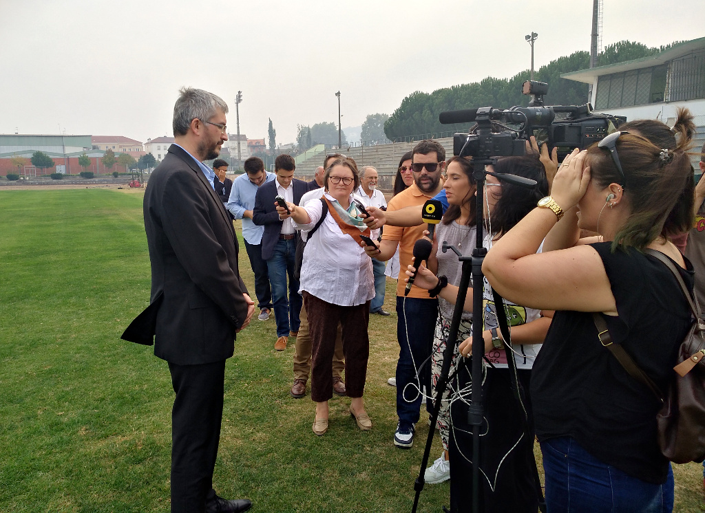 Mr Pavletic addressing the media