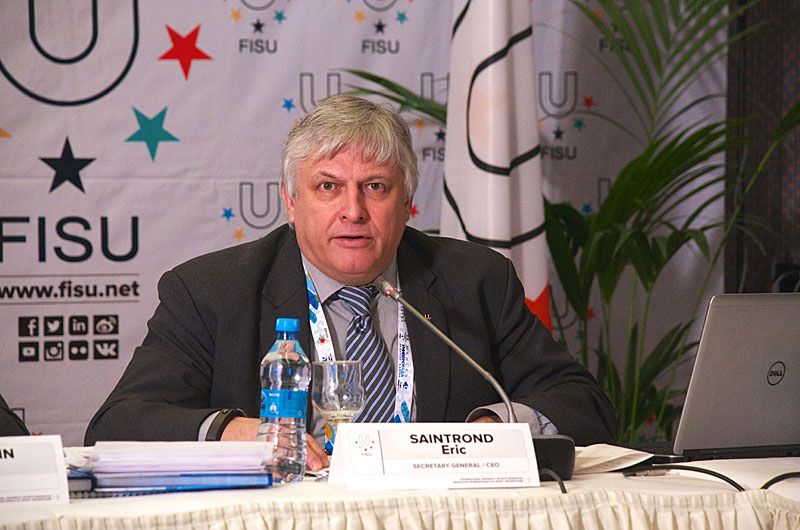 FISU Secretary General Mr Eric Saintrond