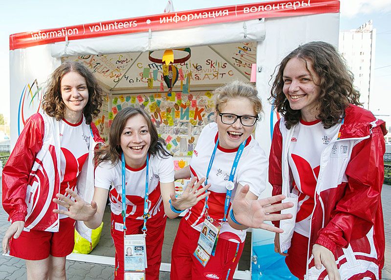 Volunteers at the Summer Universiade Kazan 2013