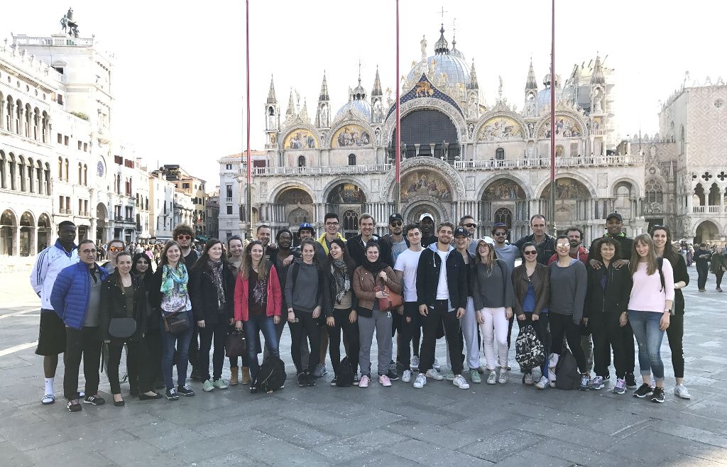 Students visiting Venice