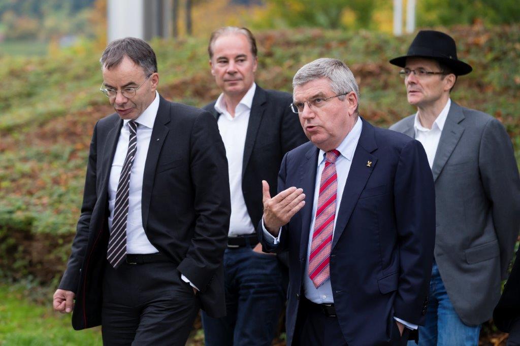 IOC President with the Rector of the University of St Gallen