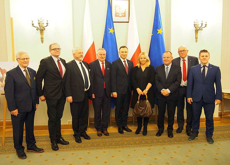 Polish President receives AZS board and other athorities