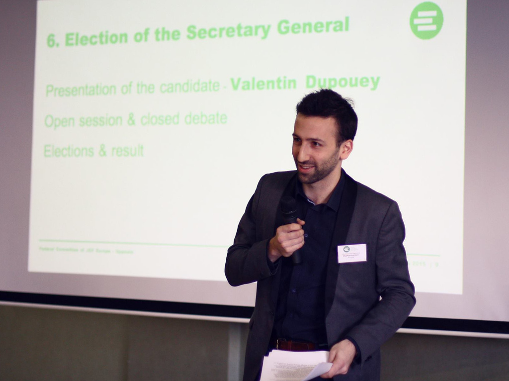 And as Secretary General of JEF