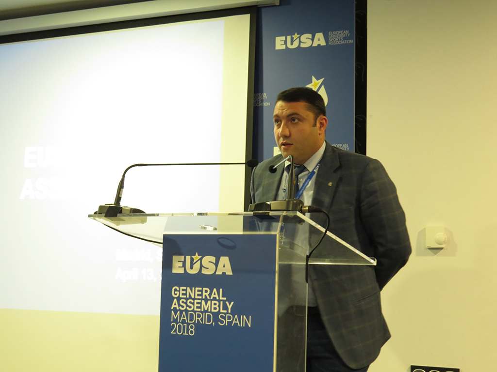 Invitation to the EUSA General Assembly 2020 by Mr Hovhannes Gabrielyan