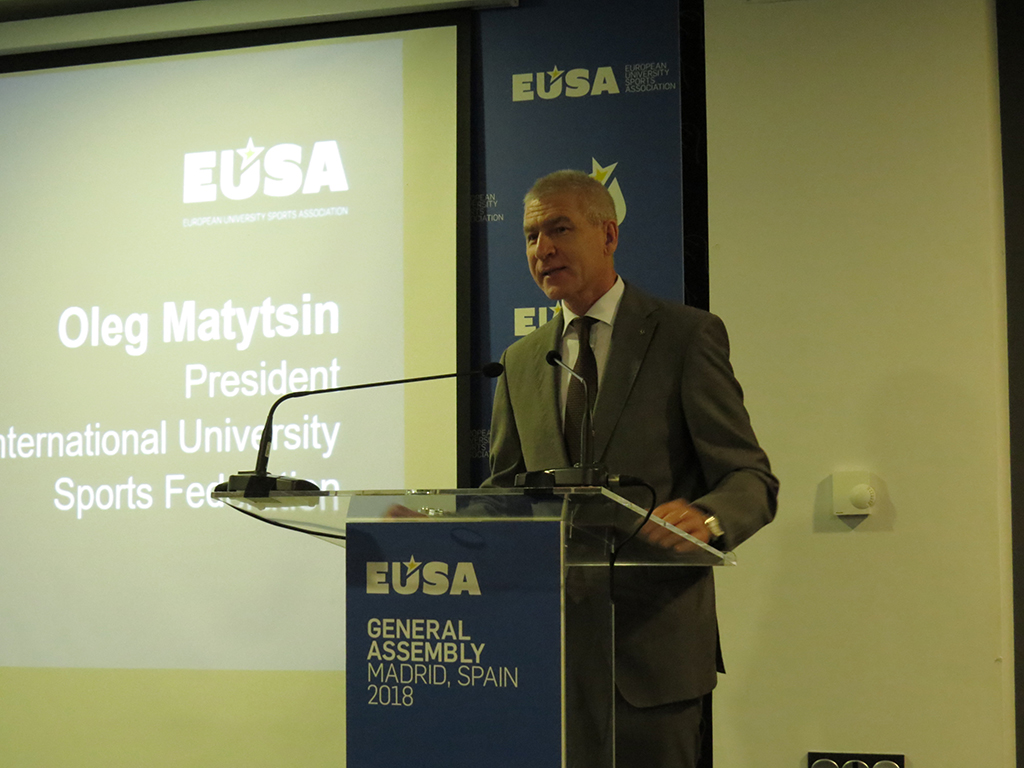 FISU President Mr Oleg Matytsin