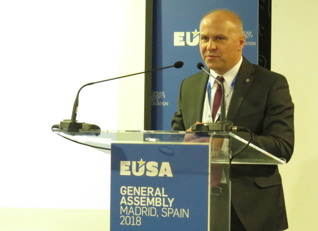 EUSA President Mr Adam Roczek