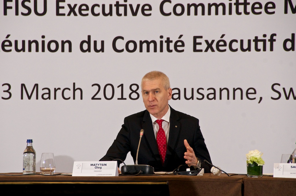 FISU President Mr Oleg Matytsin