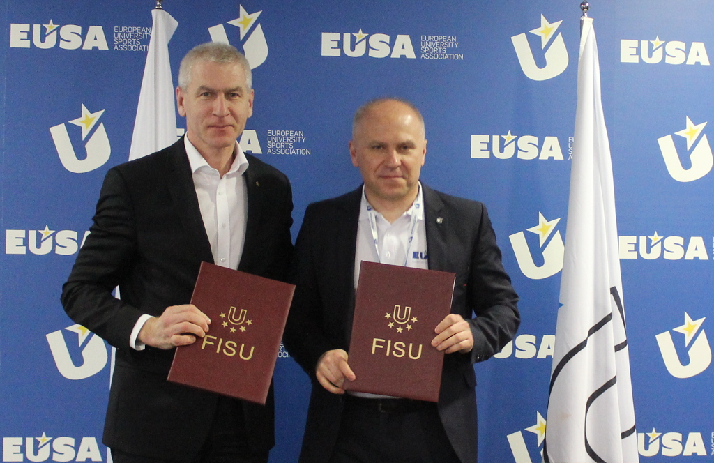 Cooperation between FISU and EUSA was reinforced by signing a Memorandum of understanding