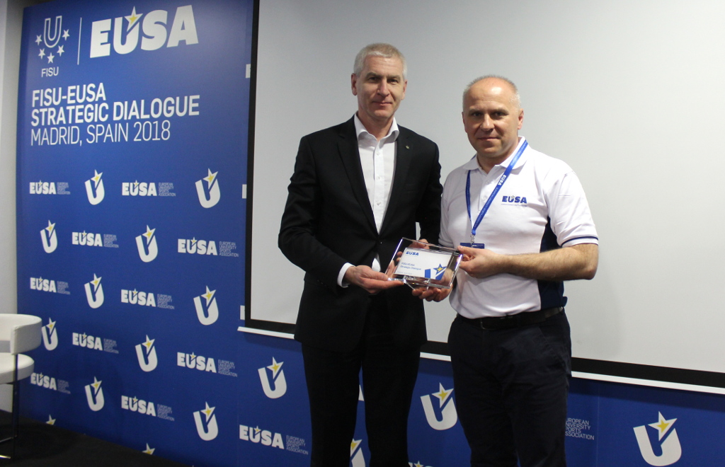 EUSA President thanks FISU