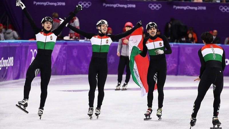 Hungarian speed skating team