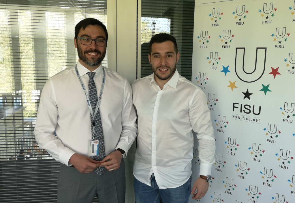 Besim Aliti and Paolo Ferreira at 2019 CUSF Meeting in Lausanne