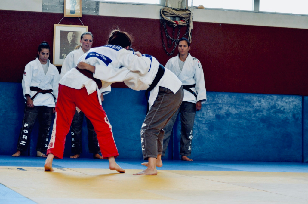 Judokas in action