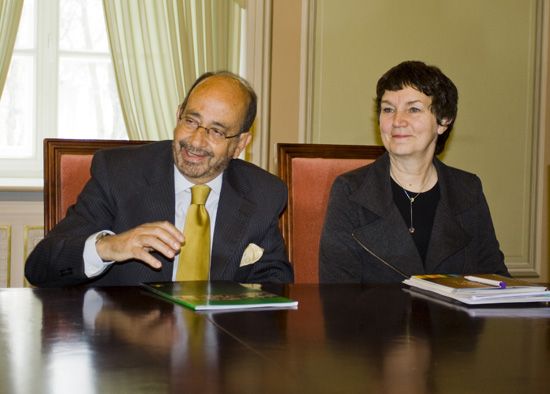 Alberto Gualtieri and Virginija Budiene