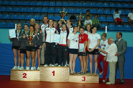 Women teams medallists