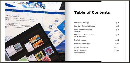 FISU Philately Overview - TOC