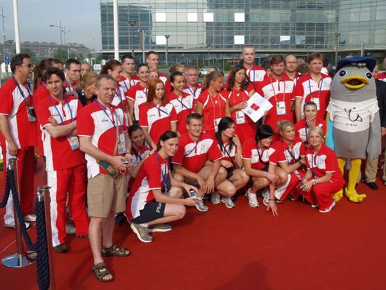 Polish team at the Universiade in Belgrade