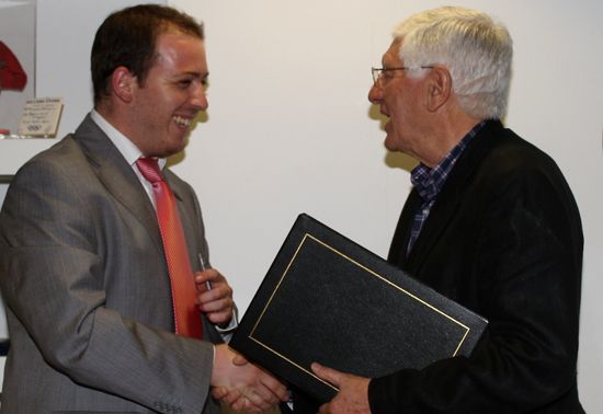 Luis André Couto, President of FADU &amp; Commander Vicente Moura, President of the Portuguese Olympic Committee