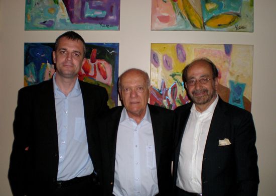 Matjaz Pecovnik, EUSA SG; Arie Rosenzweig, ASA President; Alberto Gualtieri, EUSA President