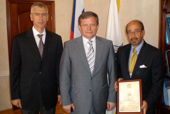 Oleg Matytsin, RSSU, Mr Marat Bariev, ROC &amp; Mr Alberto Gualtieri, EUSA